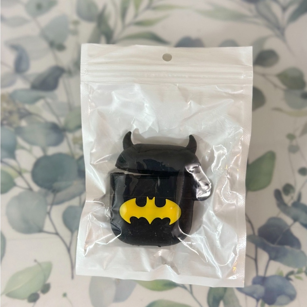 Black and Yellow Batman Apple AirPods Case- NEW- $LIMITEDtimeOFFER👈🏽